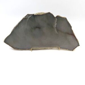 Anthropologie‎ Agate Gilded Rim Serve Board Cheese Platter